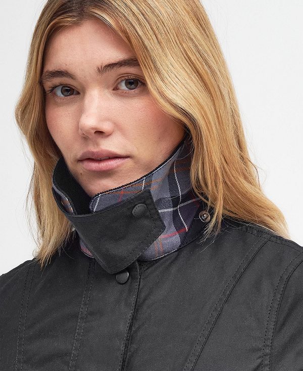 Barbour Belsay Wax Jacket μαυρα | BABO89224
