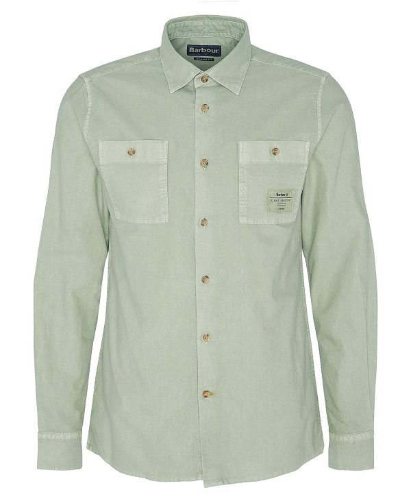 Barbour Bentham Long-sleeved Shirt πρασινο | BABO87683