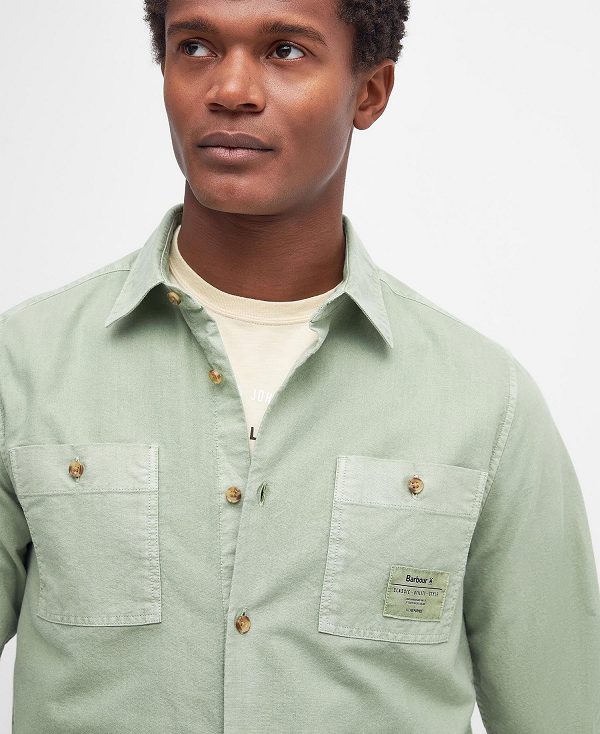 Barbour Bentham Long-sleeved Shirt πρασινο | BABO87683
