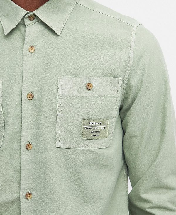 Barbour Bentham Long-sleeved Shirt πρασινο | BABO87683