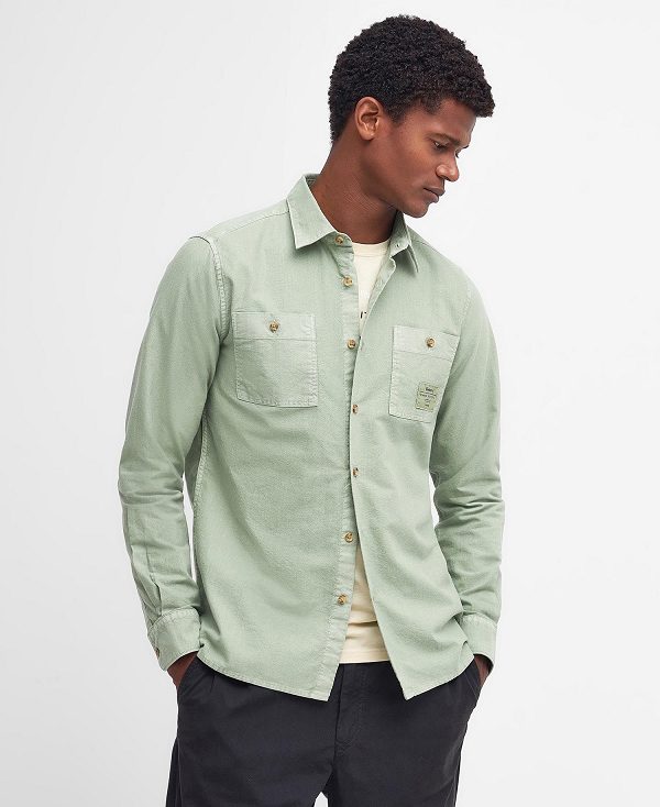Barbour Bentham Long-sleeved Shirt πρασινο | BABO87683