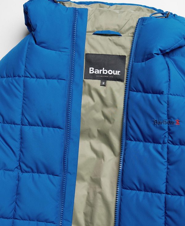 Barbour Benton Quilted Jacket ανοιχτο μπλε | BABO87320