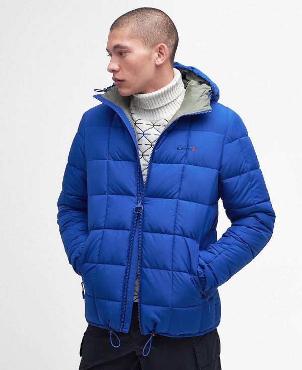 Barbour Benton Quilted Jacket ανοιχτο μπλε | BABO87320