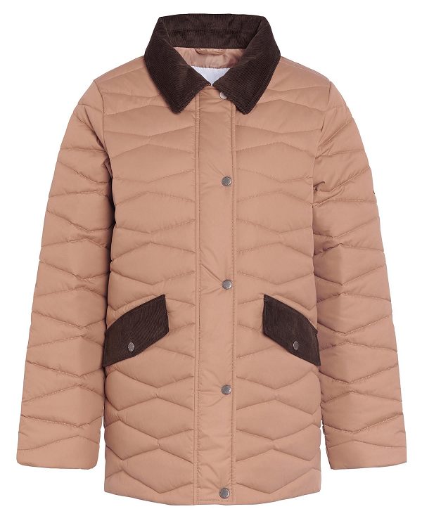 Barbour Berryman Quilted Jacket καφε | BABO89285