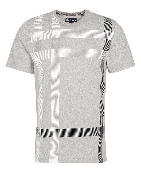 Barbour Blaine Tartan T-shirt γκρι | BABO88402