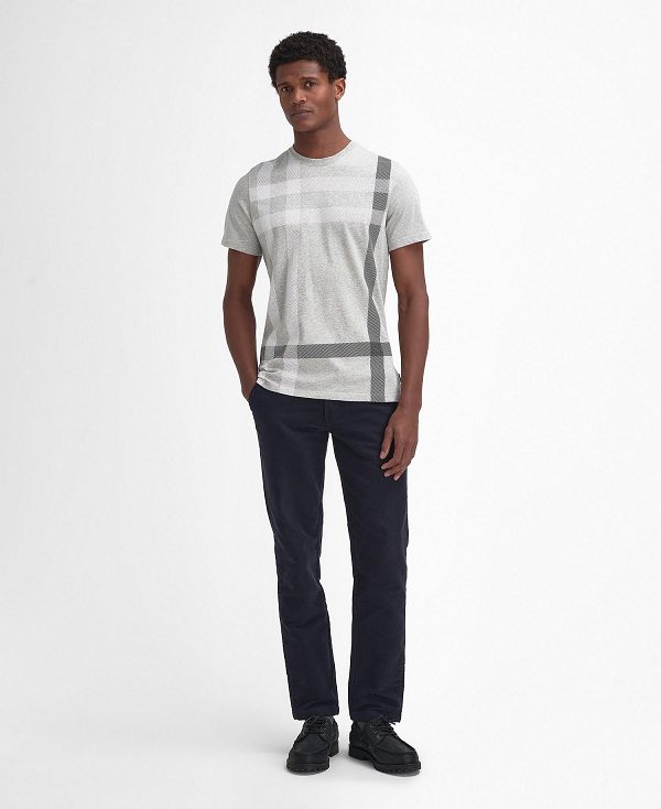 Barbour Blaine Tartan T-shirt γκρι | BABO88402