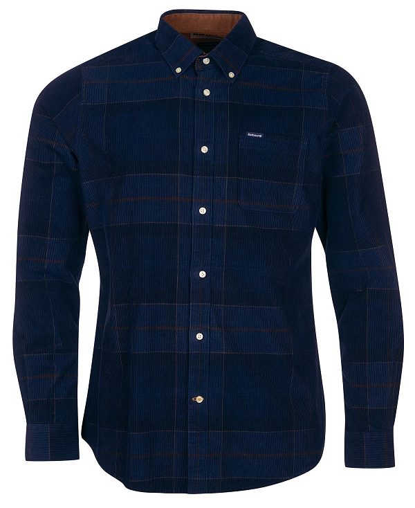 Barbour Blair Tailored Fit Shirt σκουρο μπλε | BABO87823