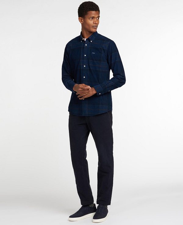 Barbour Blair Tailored Fit Shirt σκουρο μπλε | BABO87823