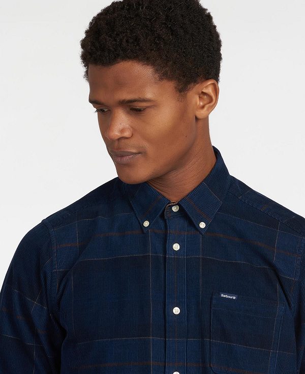 Barbour Blair Tailored Fit Shirt σκουρο μπλε | BABO87823