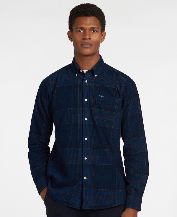 Barbour Blair Tailored Fit Shirt σκουρο μπλε | BABO87823