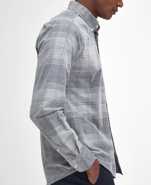 Barbour Blair Tailored Long-sleeved Shirt μπλε | BABO87822