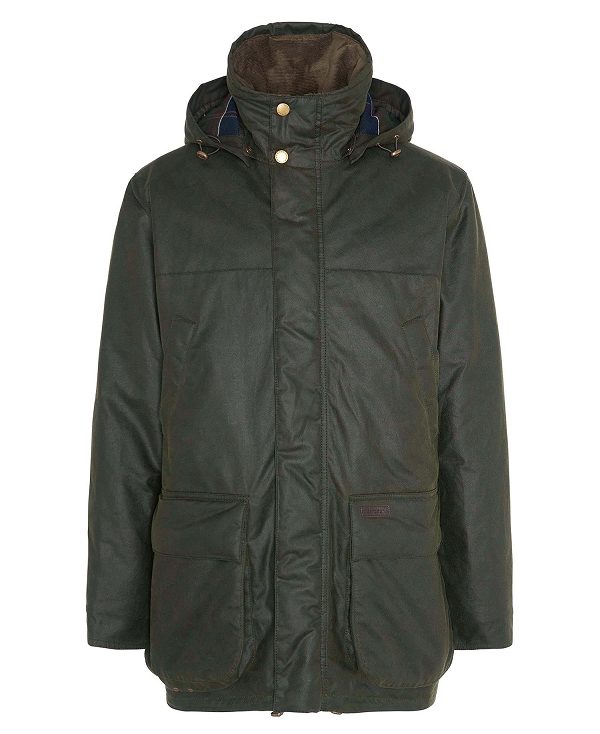 Barbour Bleaberry Waxed Jacket Ελιά | BABO87269