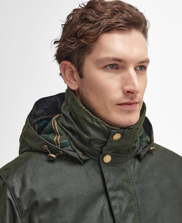 Barbour Bleaberry Waxed Jacket Ελιά | BABO87269