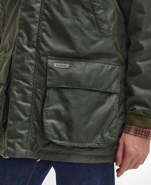 Barbour Bleaberry Waxed Jacket Ελιά | BABO87269