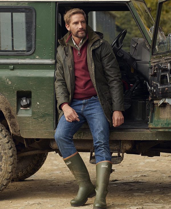 Barbour Bleaberry Waxed Jacket Ελιά | BABO87269