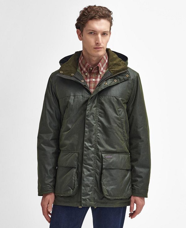 Barbour Bleaberry Waxed Jacket Ελιά | BABO87269