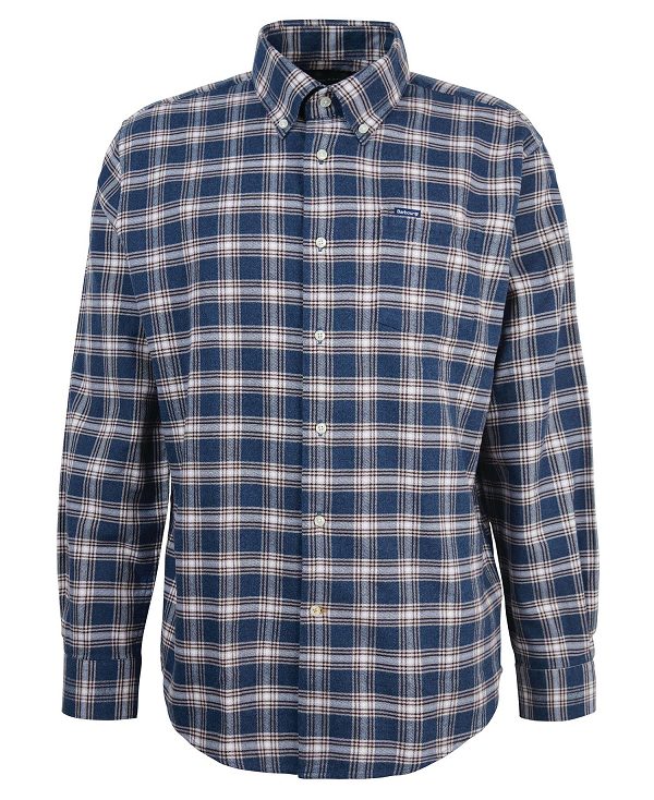 Barbour Bowburn Regular Fit Shirt σκουρο μπλε | BABO87896