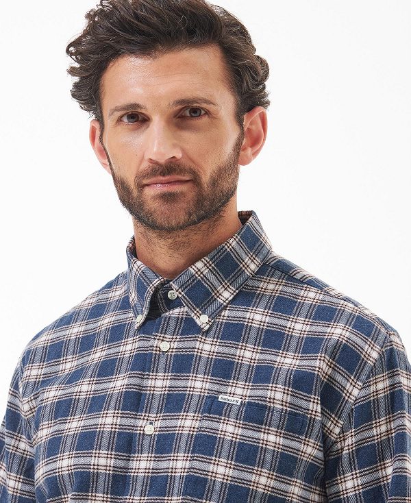 Barbour Bowburn Regular Fit Shirt σκουρο μπλε | BABO87896