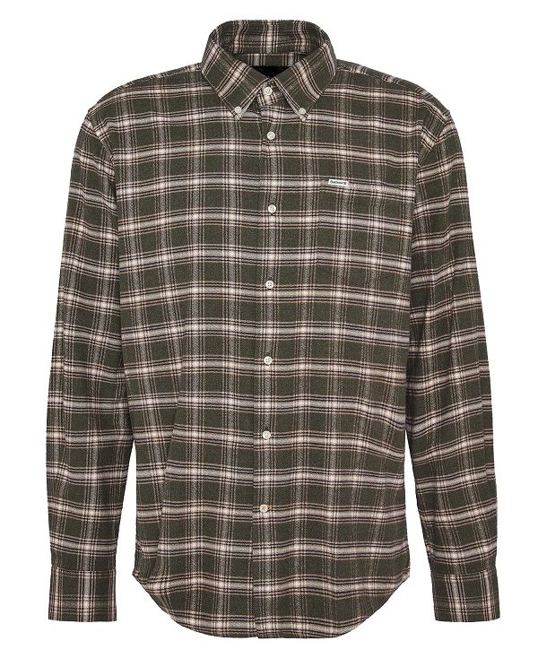 Barbour Bowburn Regular Long-sleeved Shirt πρασινο | BABO87895
