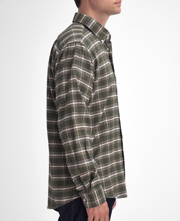 Barbour Bowburn Regular Long-sleeved Shirt πρασινο | BABO87895