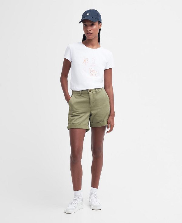 Barbour Bowland T-shirt ασπρα | BABO89549