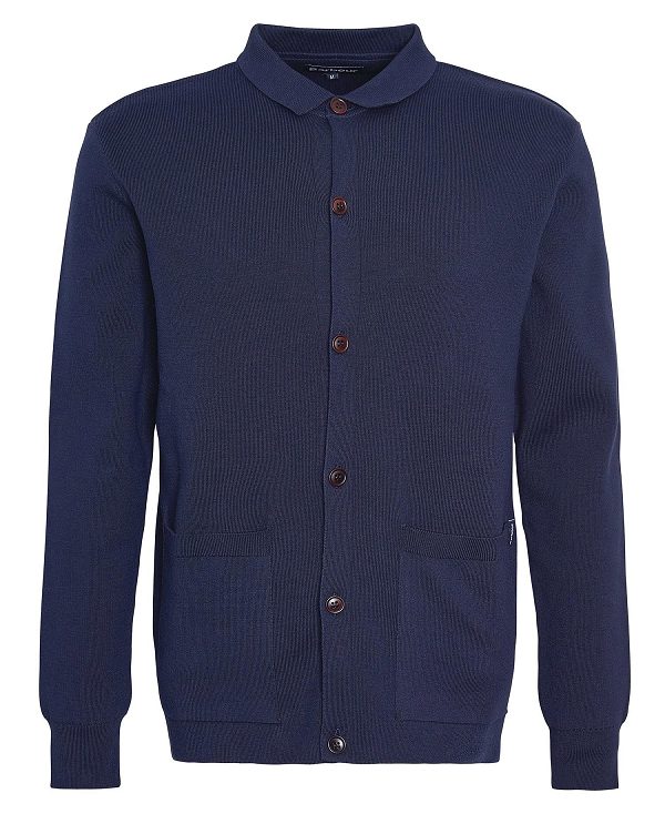 Barbour Brigends Cardigan σκουρο μπλε | BABO88615