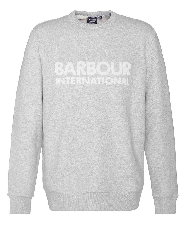 Barbour Brockley Logo Sweatshirt γκρι | BABO88459