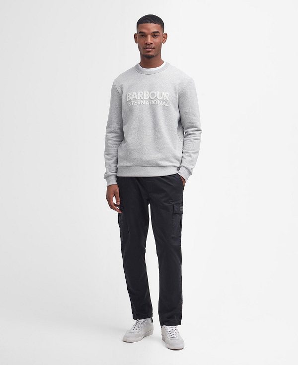 Barbour Brockley Logo Sweatshirt γκρι | BABO88459