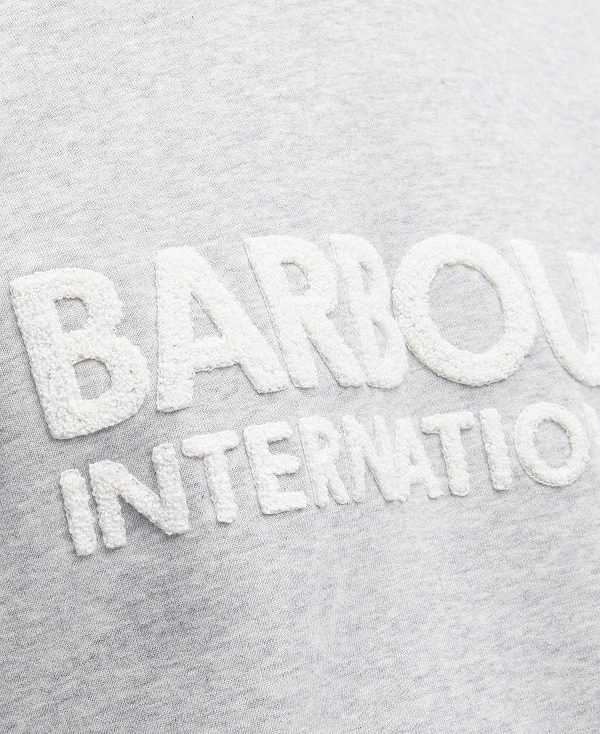 Barbour Brockley Logo Sweatshirt γκρι | BABO88459