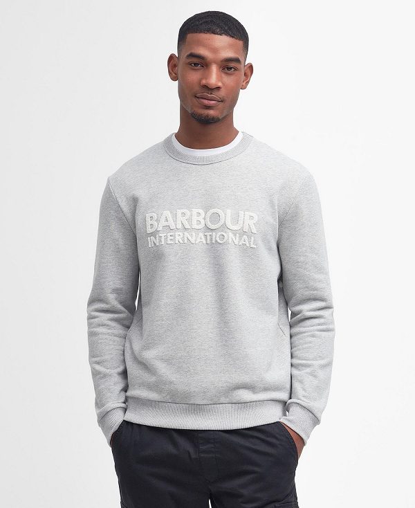 Barbour Brockley Logo Sweatshirt γκρι | BABO88459