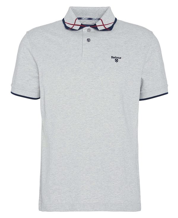 Barbour Brodie Short-sleeved Polo Shirt γκρι | BABO88250