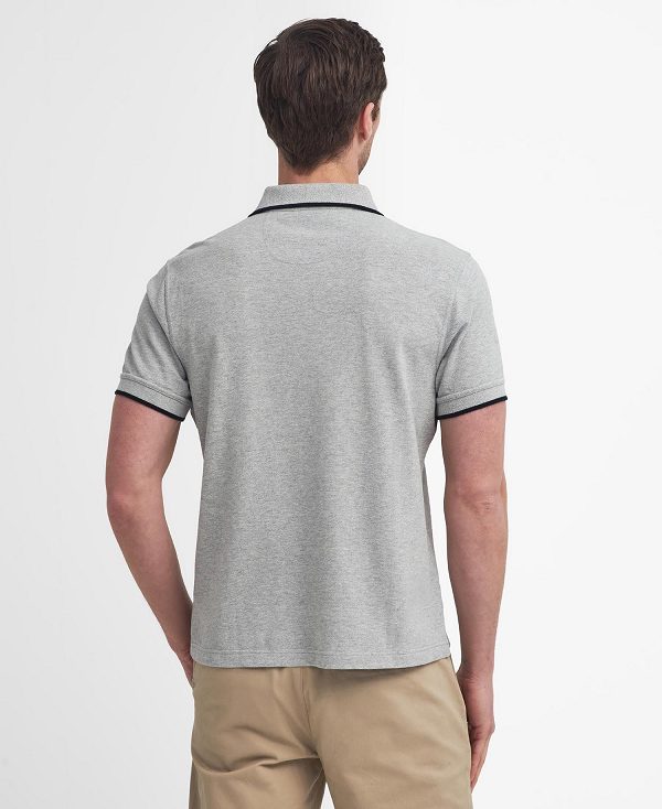 Barbour Brodie Short-sleeved Polo Shirt γκρι | BABO88250
