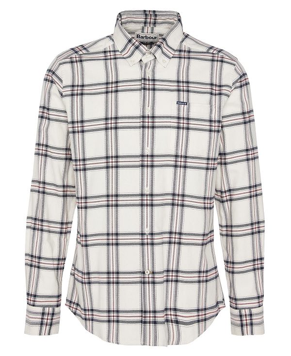 Barbour Bromley Tailored Long Sleeved Shirt ασπρα | BABO87812