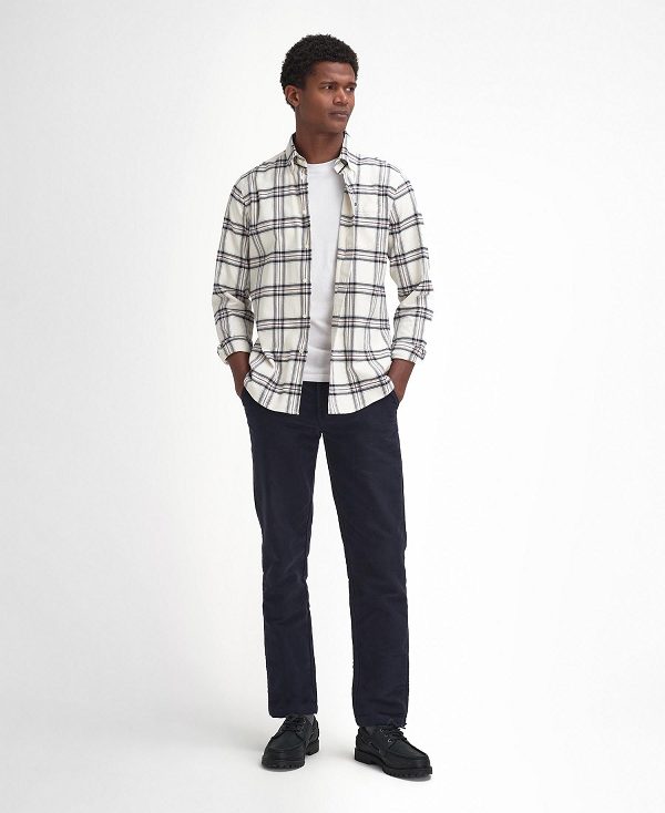 Barbour Bromley Tailored Long Sleeved Shirt ασπρα | BABO87812