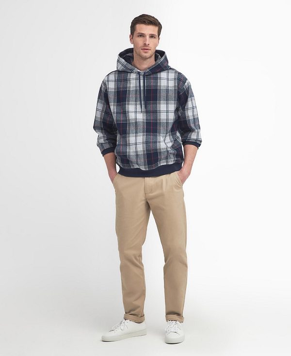 Barbour Brough Tartan Hoodie πρασινο | BABO88489