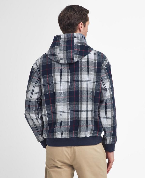 Barbour Brough Tartan Hoodie πρασινο | BABO88489