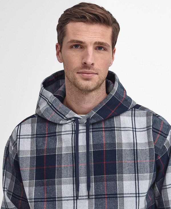 Barbour Brough Tartan Hoodie πρασινο | BABO88489