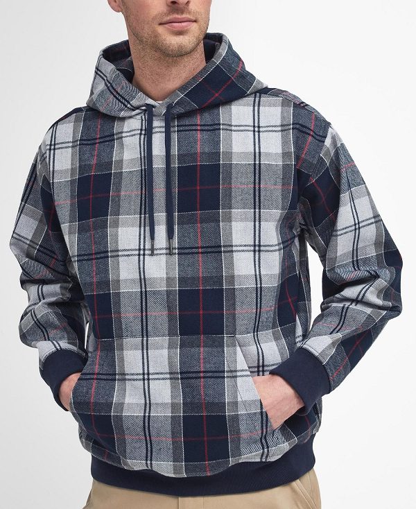 Barbour Brough Tartan Hoodie πρασινο | BABO88489