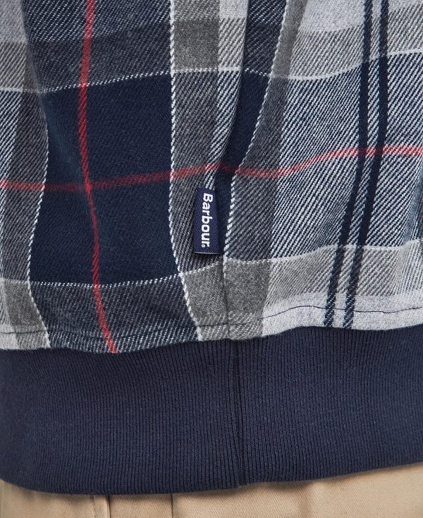 Barbour Brough Tartan Hoodie πρασινο | BABO88489