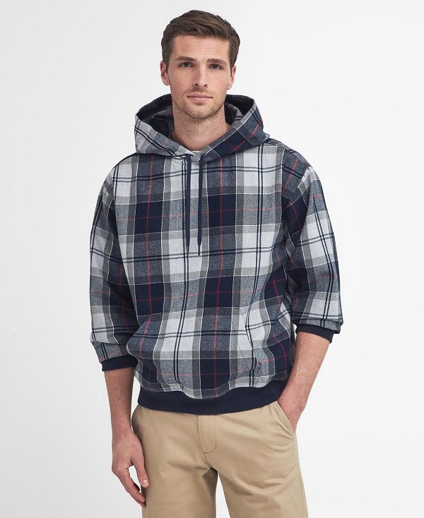 Barbour Brough Tartan Hoodie πρασινο | BABO88489