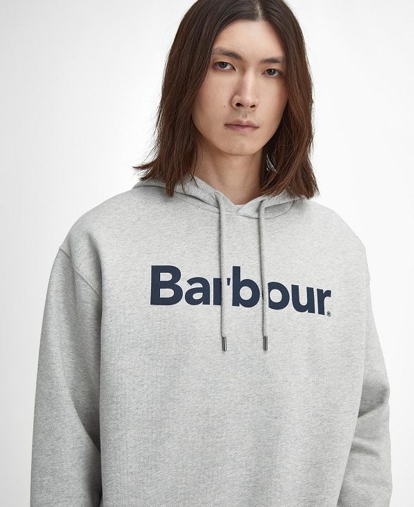 Barbour Brushed Nicholas Oversized Hoodie γκρι | BABO88622