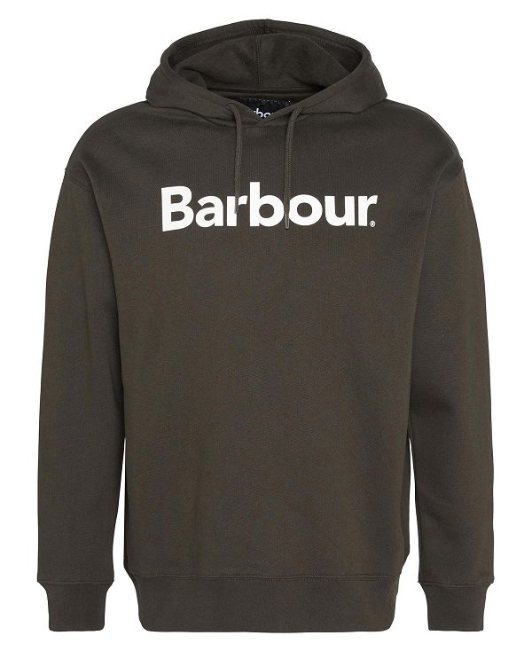 Barbour Brushed Nicholas Oversized Hoodie Ελιά | BABO88623