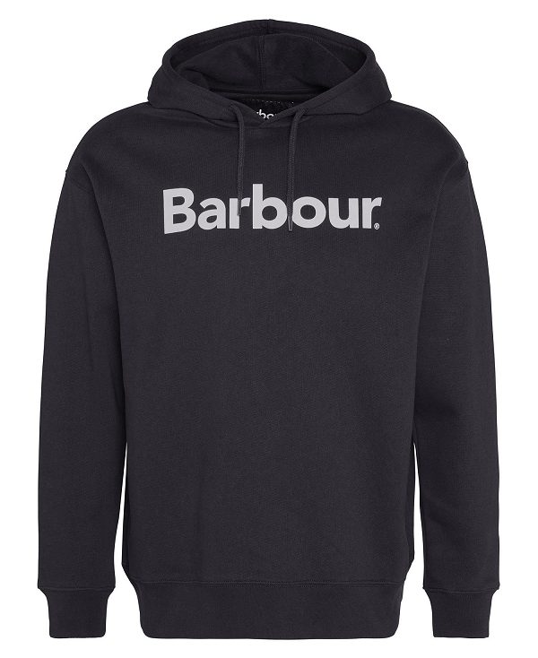 Barbour Brushed Nicholas Oversized Hoodie μαυρα | BABO88624
