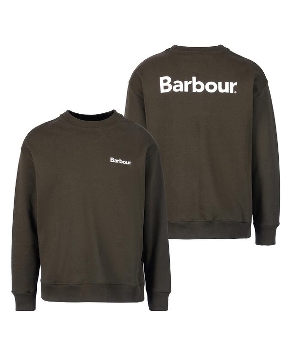 Barbour Brushed Nicholas Oversized Sweatshirt πρασινο | BABO88626