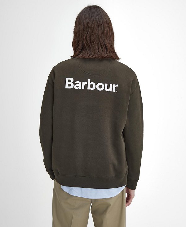 Barbour Brushed Nicholas Oversized Sweatshirt πρασινο | BABO88626