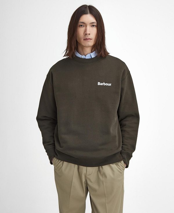 Barbour Brushed Nicholas Oversized Sweatshirt πρασινο | BABO88626