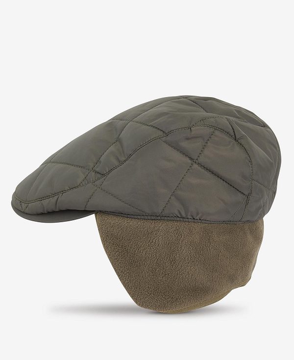 Barbour Burford Flat Cap Ελιά | BABO89008