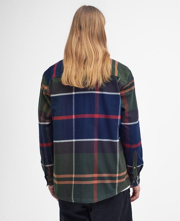 Barbour Bushlane Oversized Long-sleeved Tartan Shirt Πολύχρωμο | BABO87938