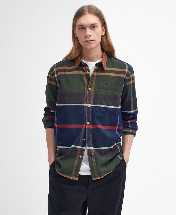 Barbour Bushlane Oversized Long-sleeved Tartan Shirt Πολύχρωμο | BABO87938