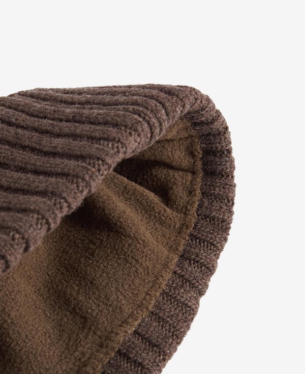 Barbour Carlton Beanie σοκολάτα | BABO89043